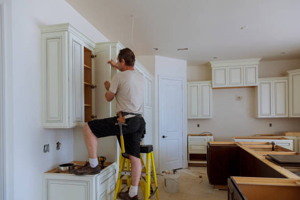 Kitchen island installation in Swedesboro by JMT Kitchen Cabinet